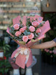 Trandafiri Roz Premium Buchet №2