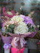 Bouquet di ortensie con eucalipto