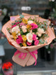 Buchet Mixt Romantic Trandafiri Alstroemeria Eucalipt