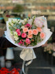 Bouquet misto con peonie e rose pastello #2