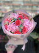 Bouquet Premium con ortensie rosa e rose