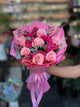 Bouquet di rose rosa con consegna a Bucarest