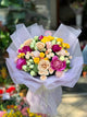 Elegant Bouquet with Peonies and Roses in Pastel Shades