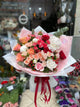 Buchet Trandafiri colorati Bujori si Flori Mixte