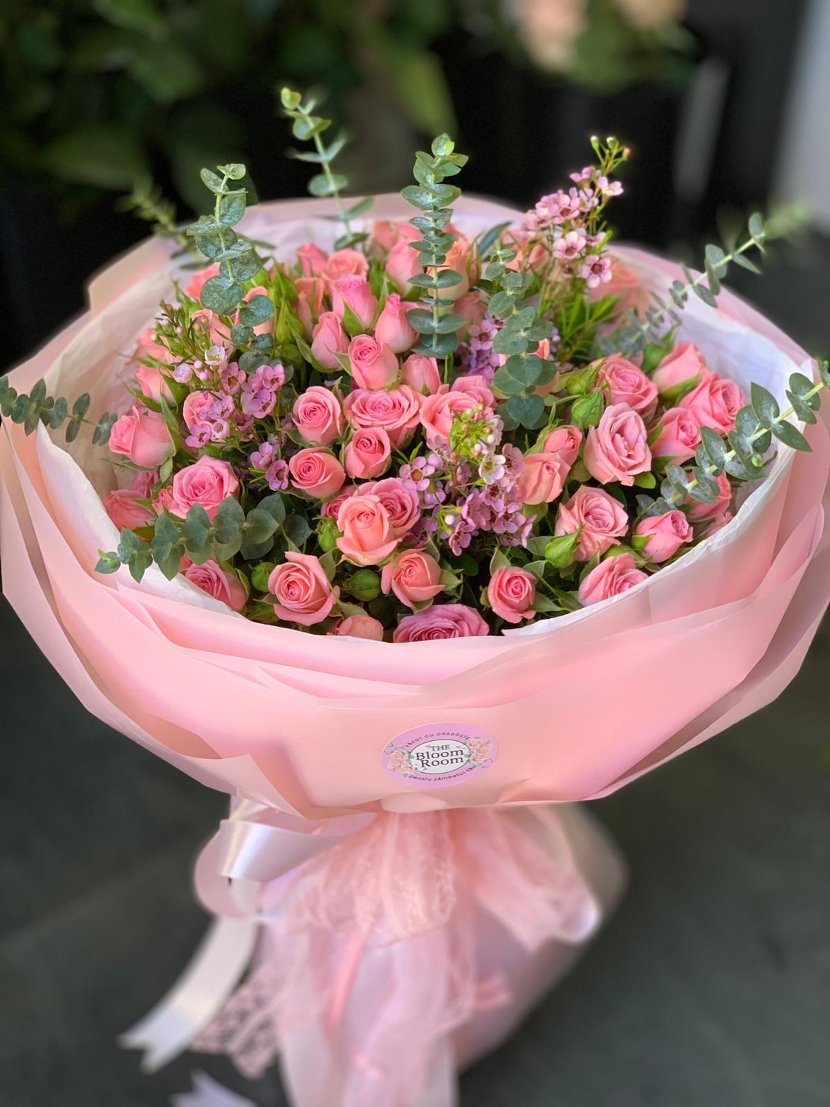 Buchet mini Premium Trandafiri Tros