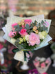 Bouquet misto rosa e pesca pastello