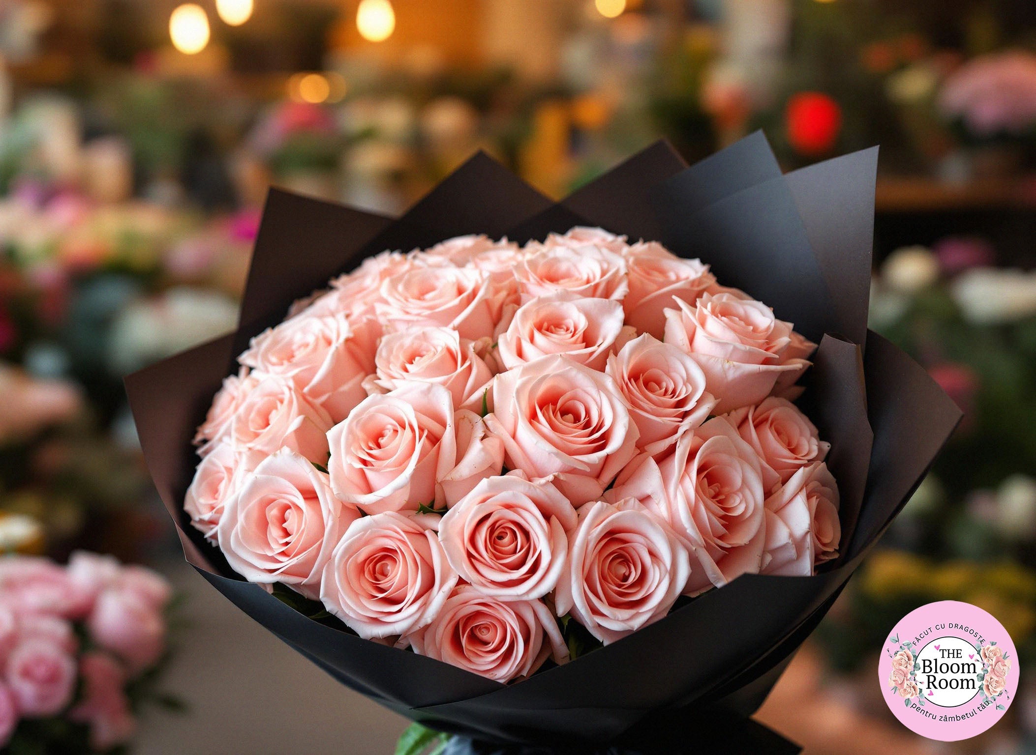 Buchet de Trandafiri Roz
