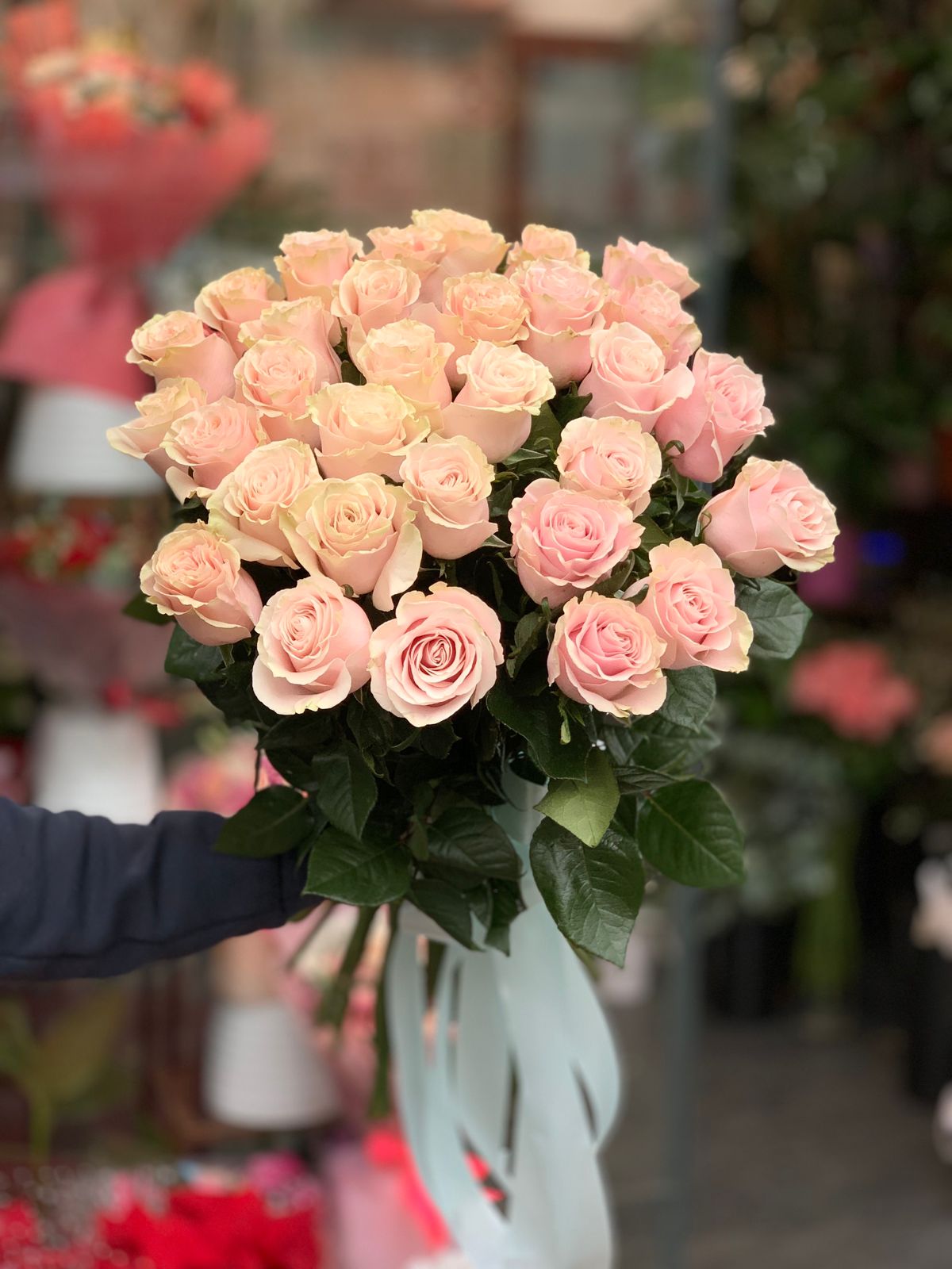 Bouquet di rose rosa